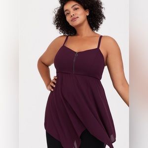 Babydoll Georgette Hanky Hem Cami